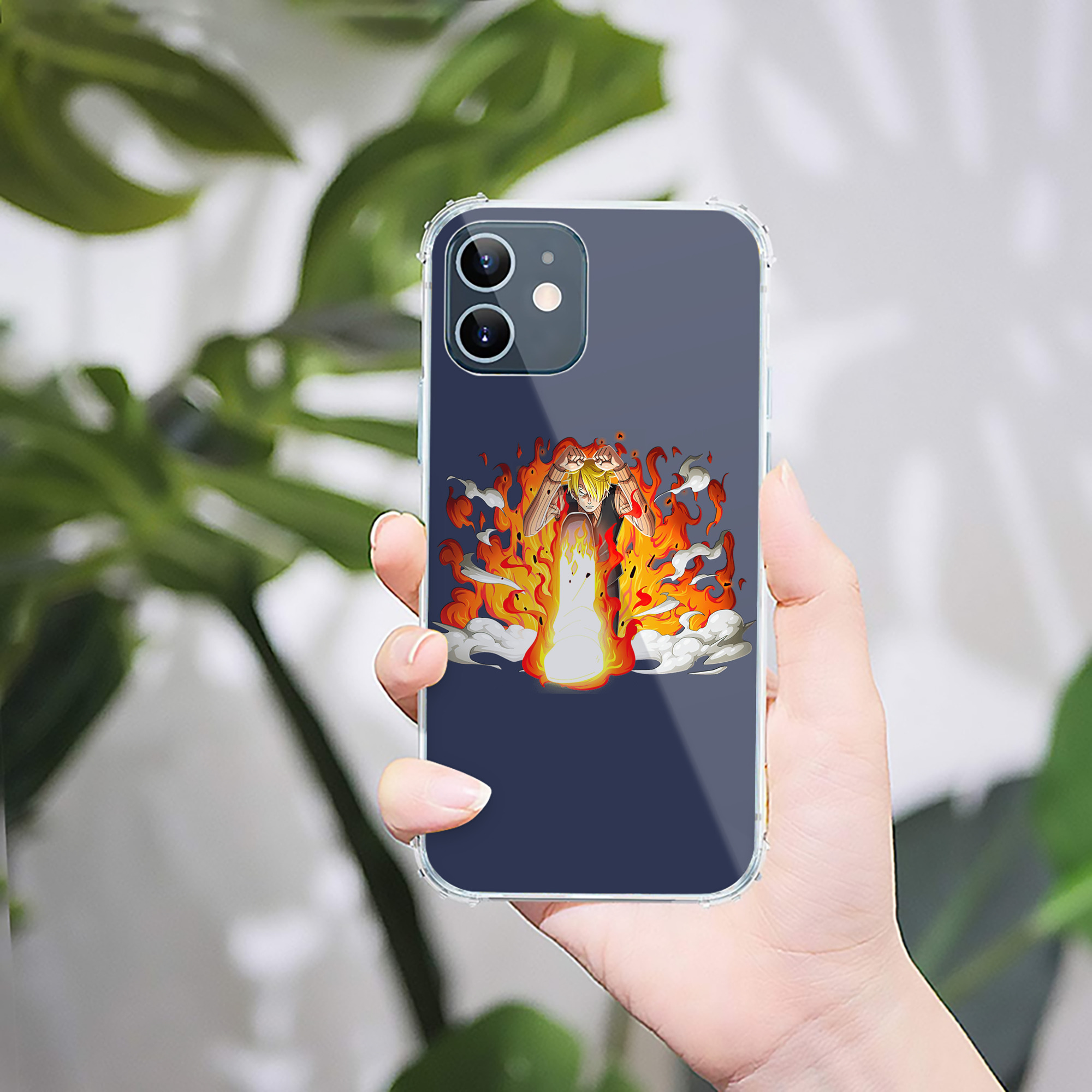 （画像用） ワンピース サンジ ONE PIECE Sanji 【iPhone 12シリーズ対応】透明スマホケース（クリアソフトケース）